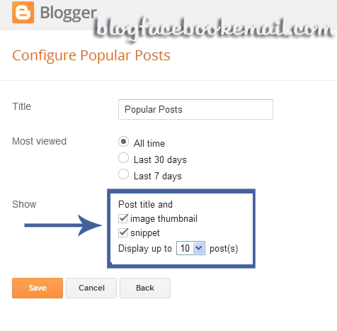 cara memasang popular post