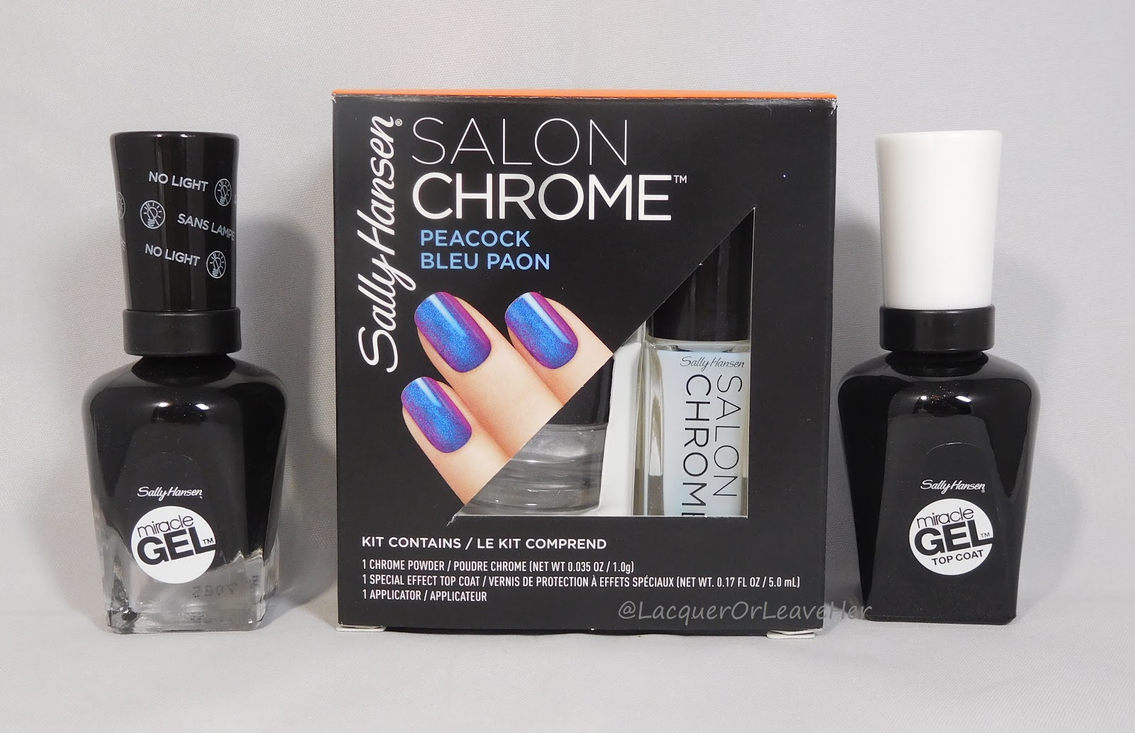 Lacquer or Leave Her! Review Sally Hansen Salon Chrome kit