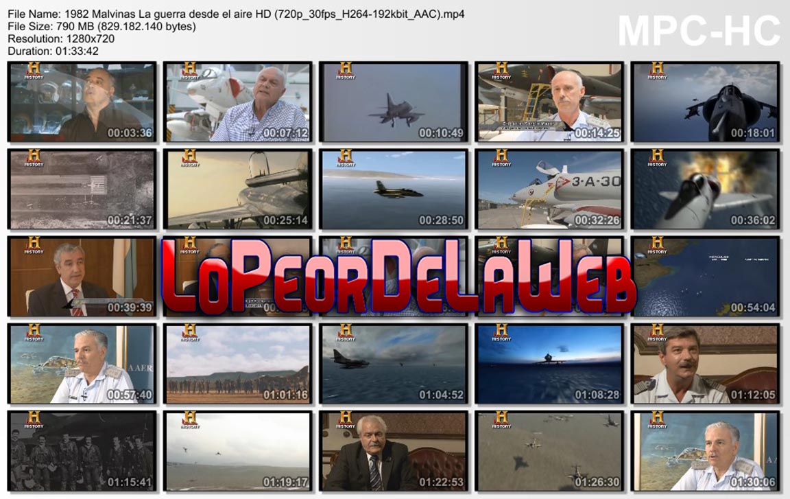 1982 Malvinas: La Guerra desde el aire (Documental / Latino)