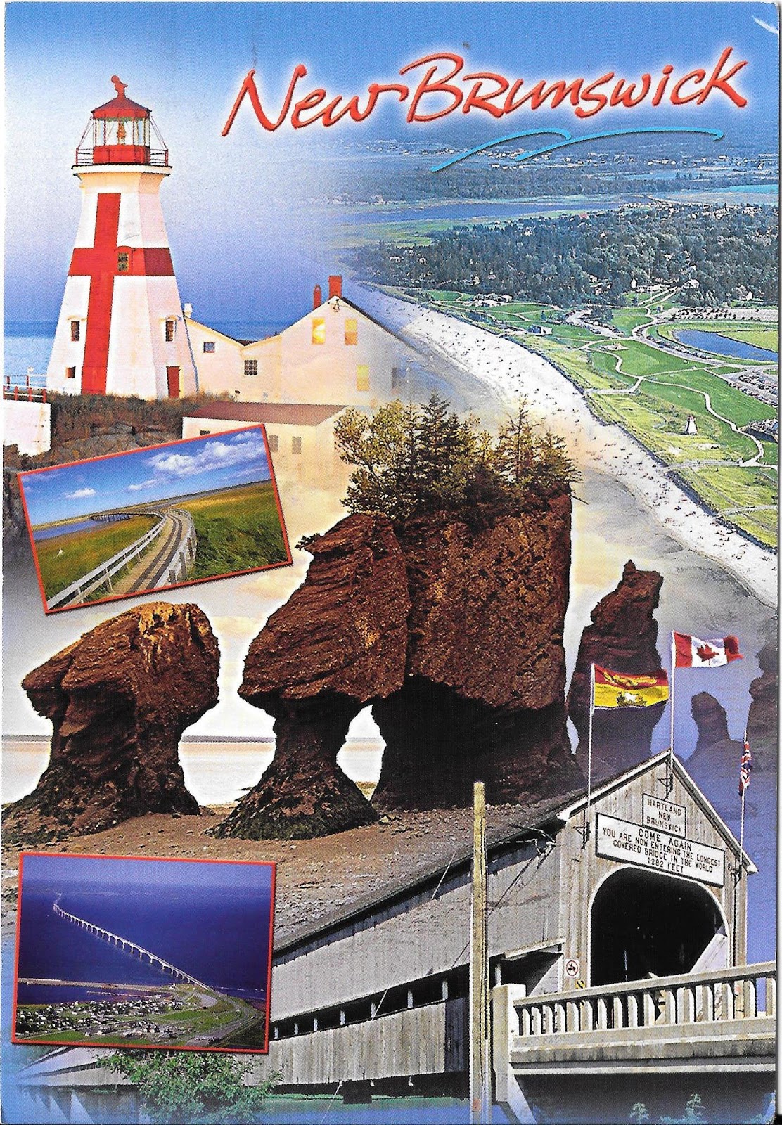 Mi Colección de Tarjetas Postales Aspectos de New Brunswick Canadá