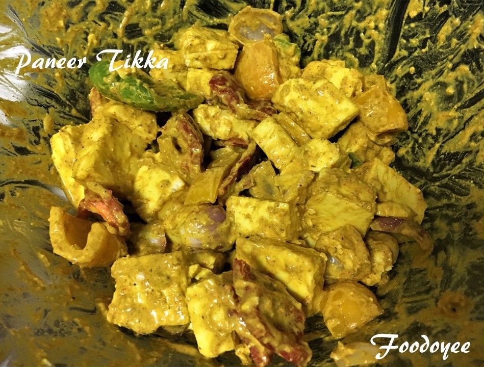 Paneer Tikka In a Microwave.