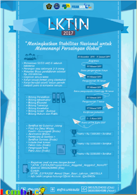 Lomba Karya Tulis Ilmiah Nasional ESFRA 2017 by FT Unissula Lomba Karya Tulis Ilmiah Nasional ESFRA 2017 by FT Unissula