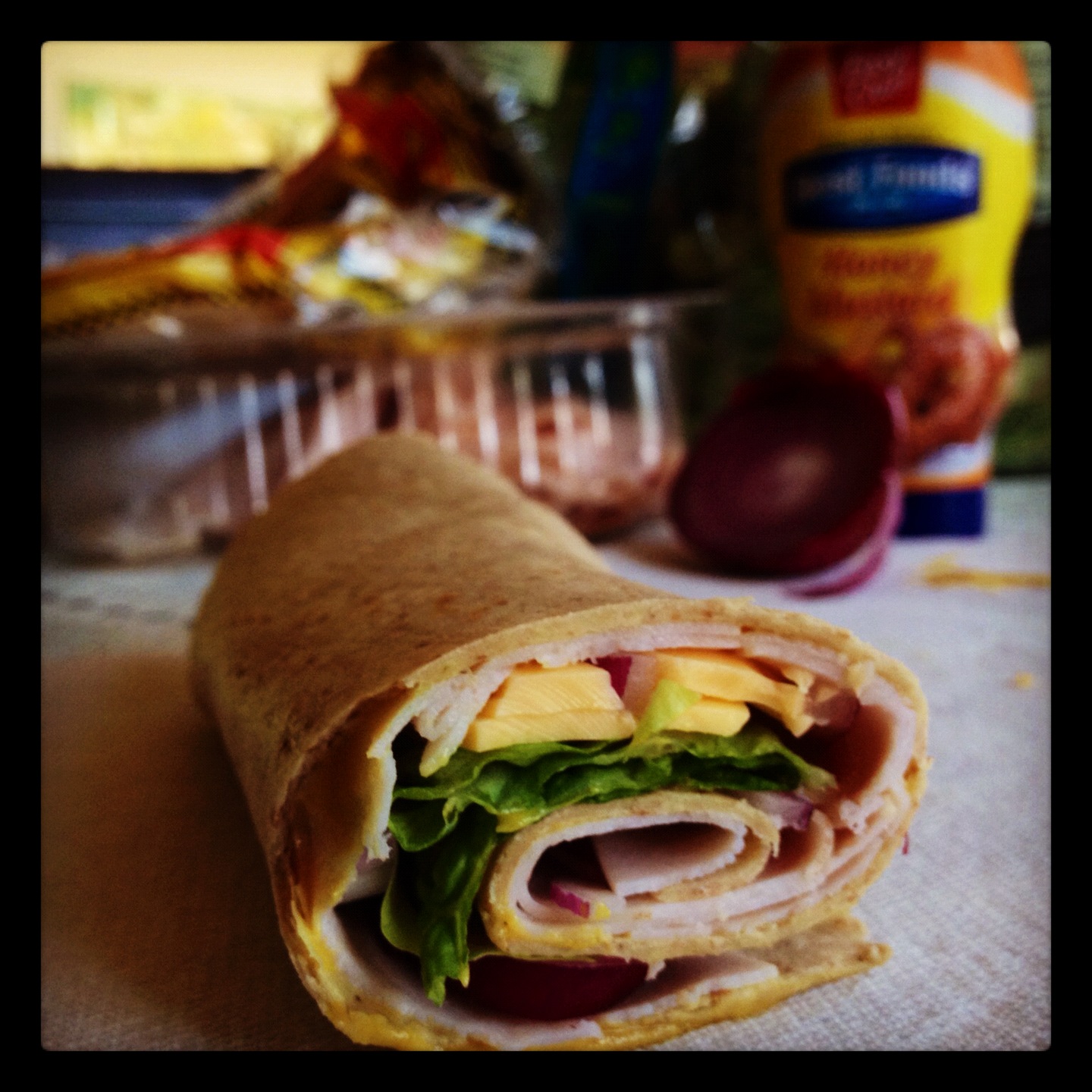 Low Cal So Cal Girl LowCalorie Lunchbox Honey Mustard Turkey Wraps