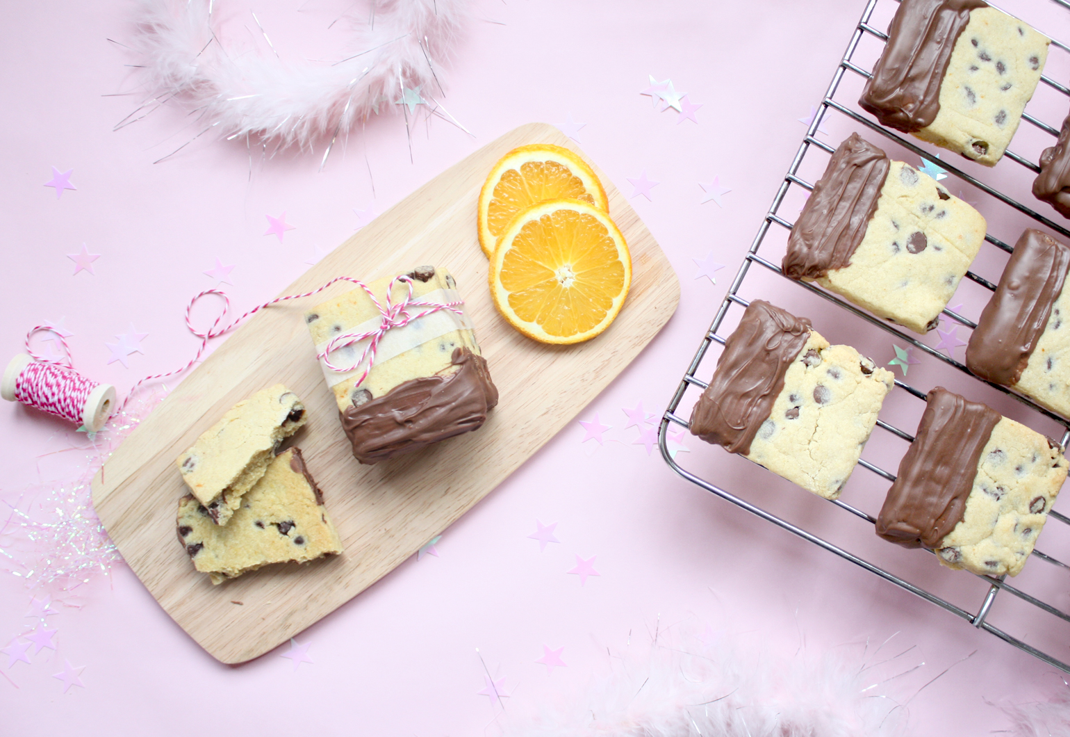 vegan chocolate orange shortbread