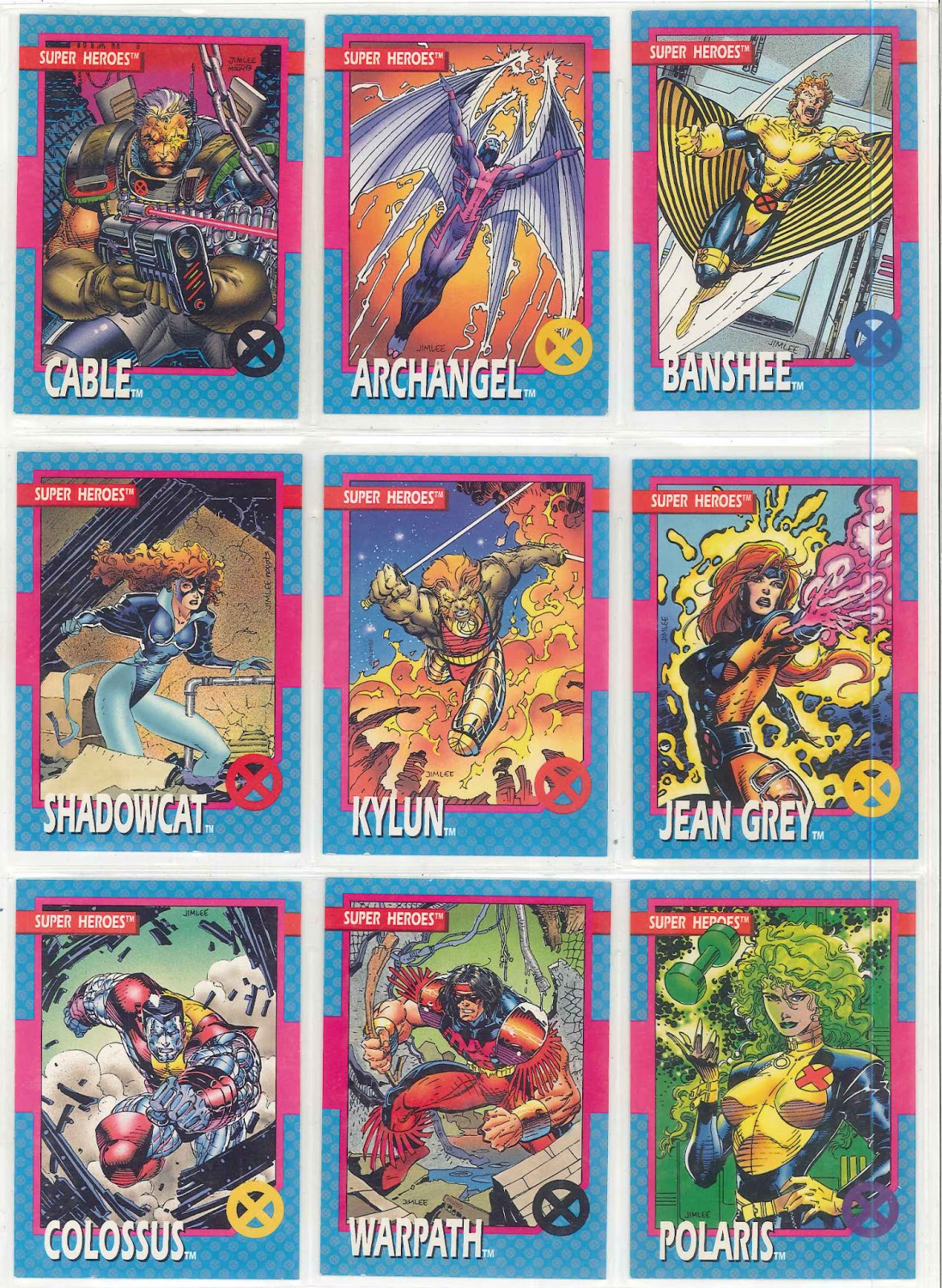 The Dork Review Jim Lee's 1992 XMen Trading Card Set