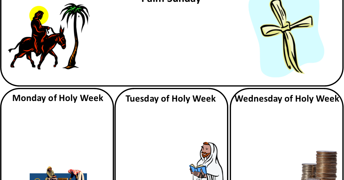 Homeschool Is Where The Heart Is: Updated Holy Week Printable & Links