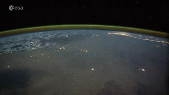 Lightning Strikes seen from the International Space Station
