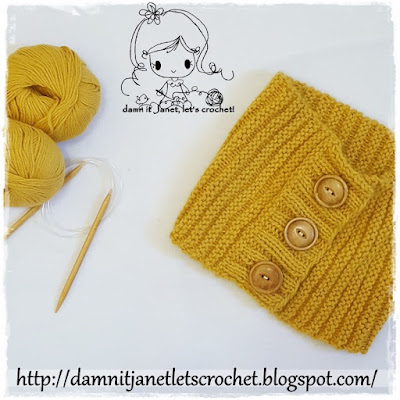 damn it Janet, let's crochet!: Marigold Buttoned Cowl