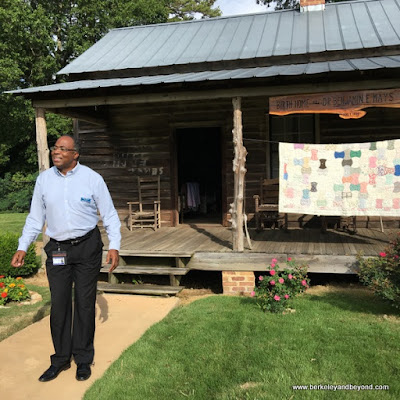 Director Christopher B. Thomas leads tour of birth house at Dr. Benjamin E. Mays Historical Preservation Site in Greenwood, South Carolina