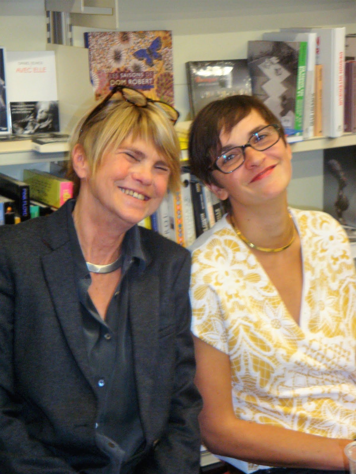 Clarence Boulay (à droite) et Sabine Wespieder, son éditrice