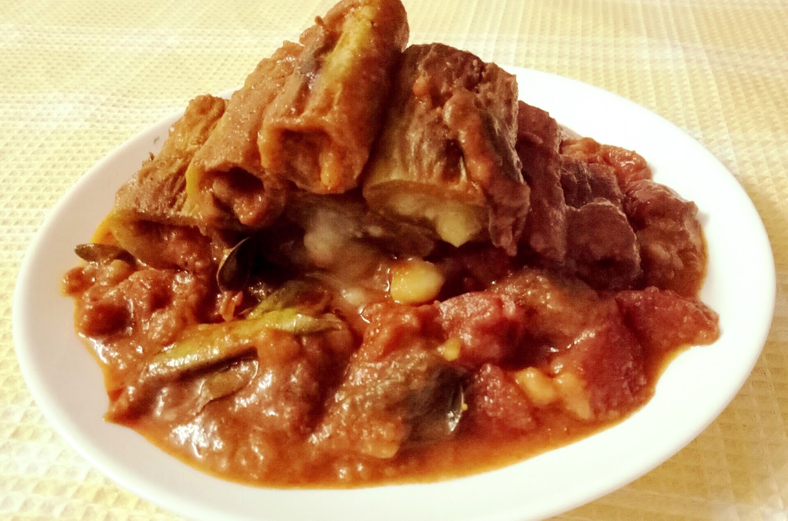 POTATO STUFFED SNAKE GOURDE CHETTINAD CURRY