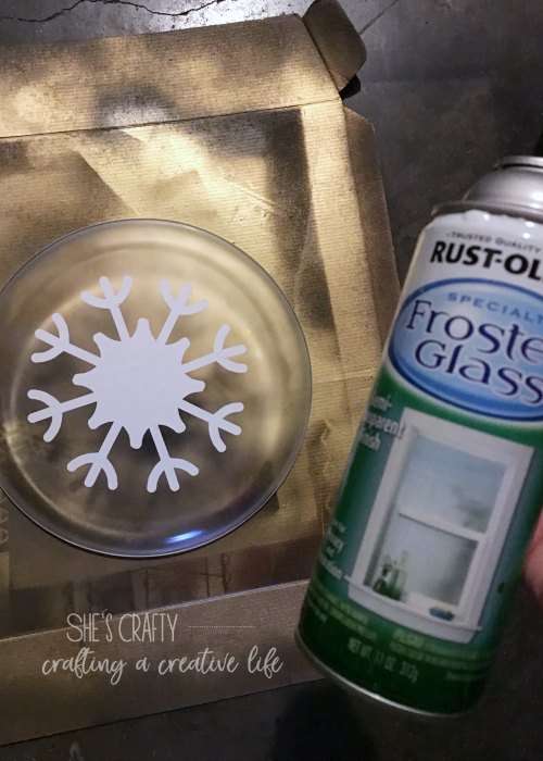 frosted glass spray paint, glass plate