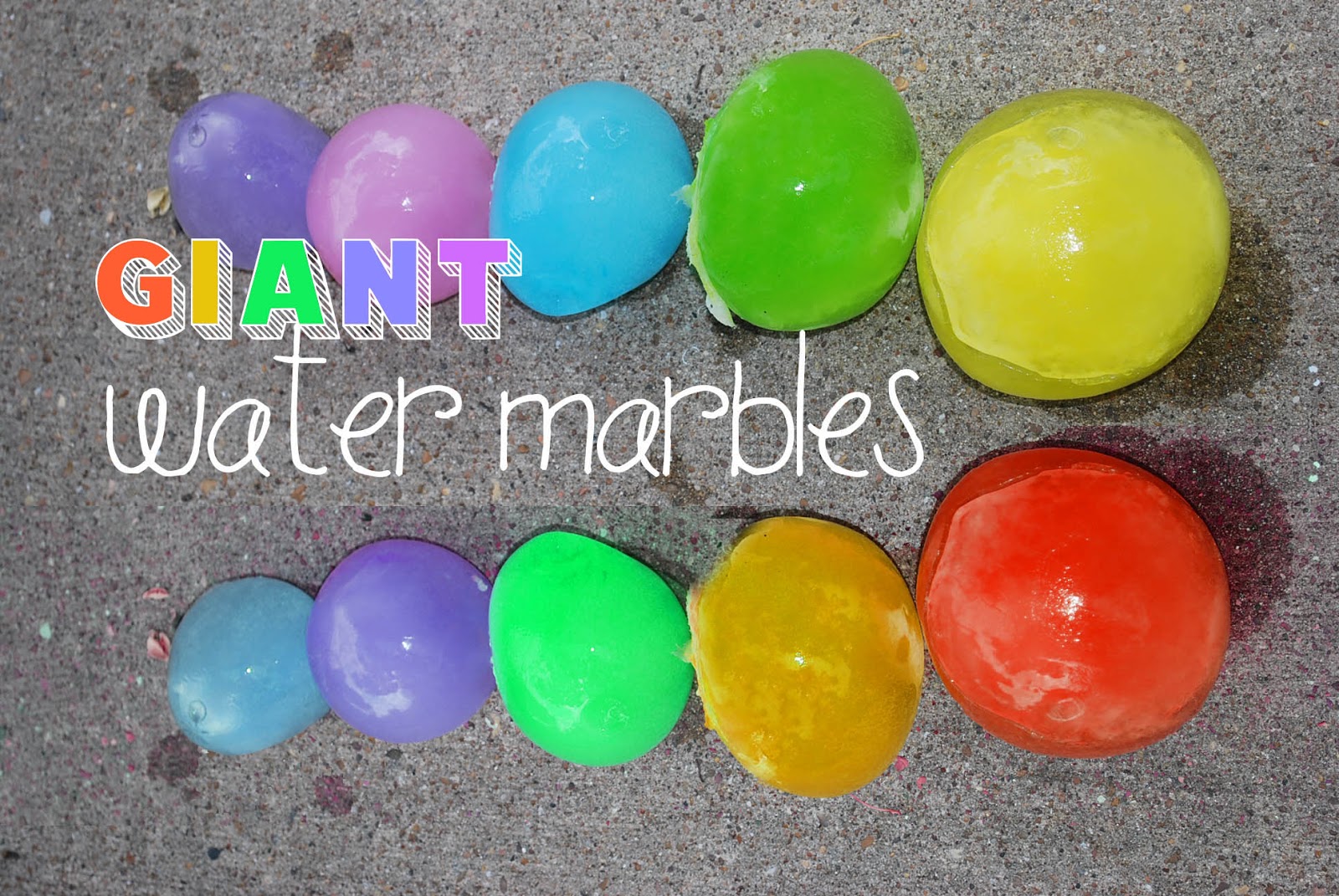 GIANT Water Marbles!