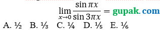 soal pg limit sin per sin