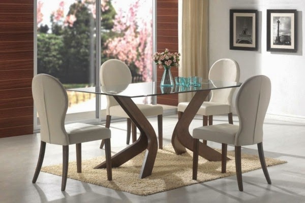 Beautiful examples of leather chairs for dining room!