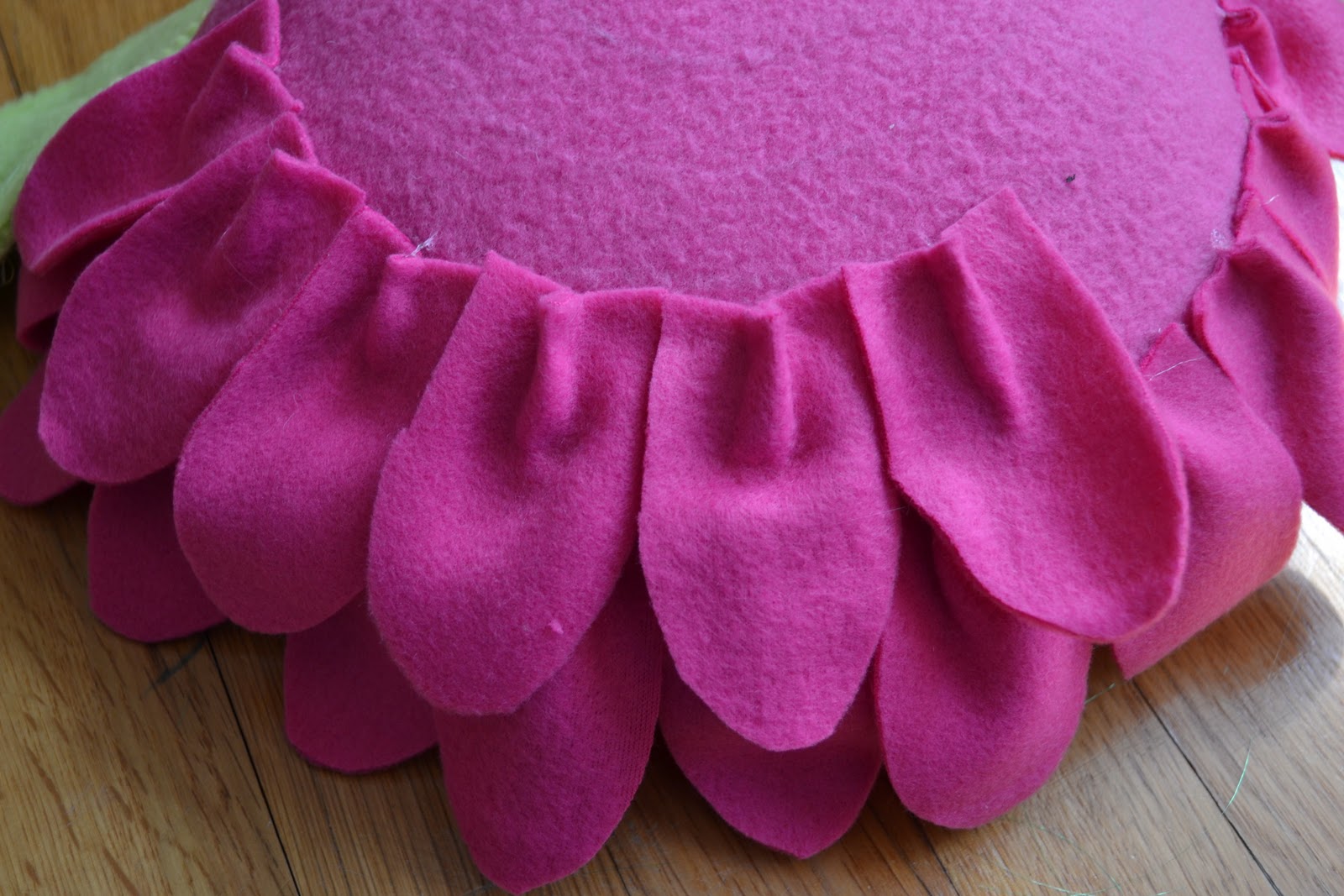 Flower Power: Fleece Fabric Pillow - Design Dazzle
