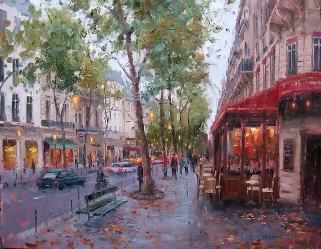 Eugene Paprocki 1971 ~ pittore americano | La città impressionista