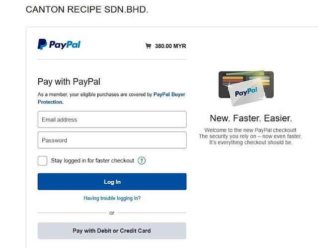 Paypal Payment Section
