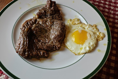 Skillet Steak with Fried Egg: photo by Cliff Hutson