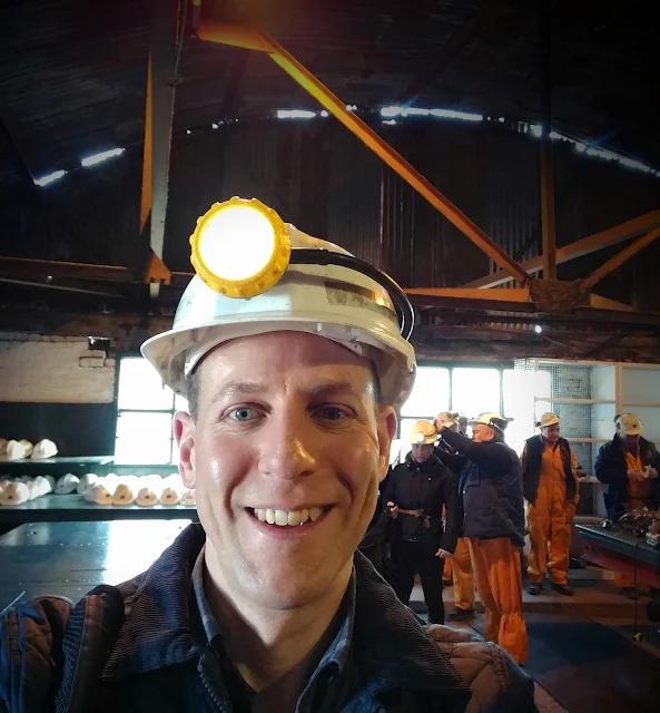 Cardiff Weekend - Scott of VacationCounts wearing a hard hat