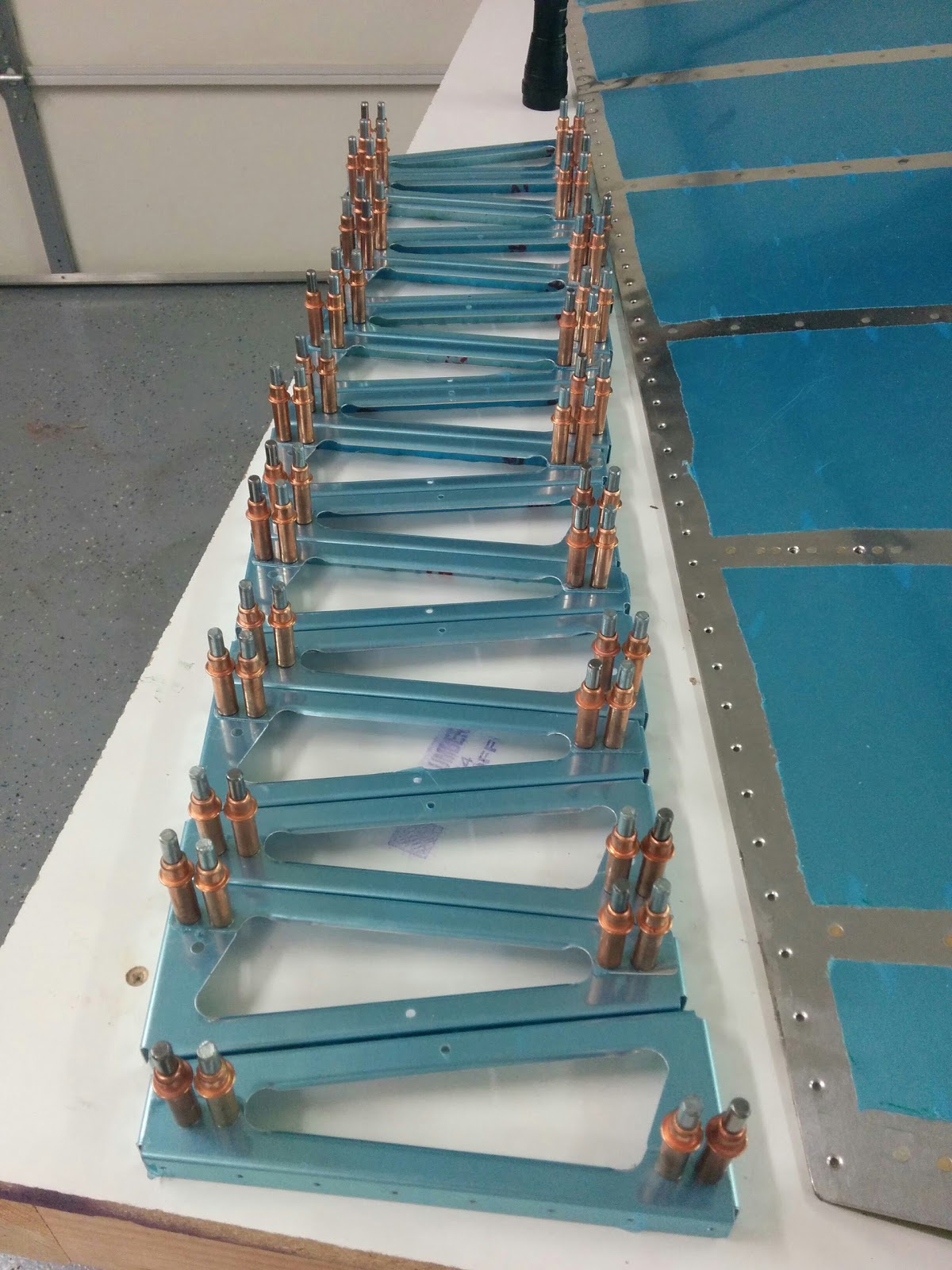 Damazio family's RV10 project Elevators started