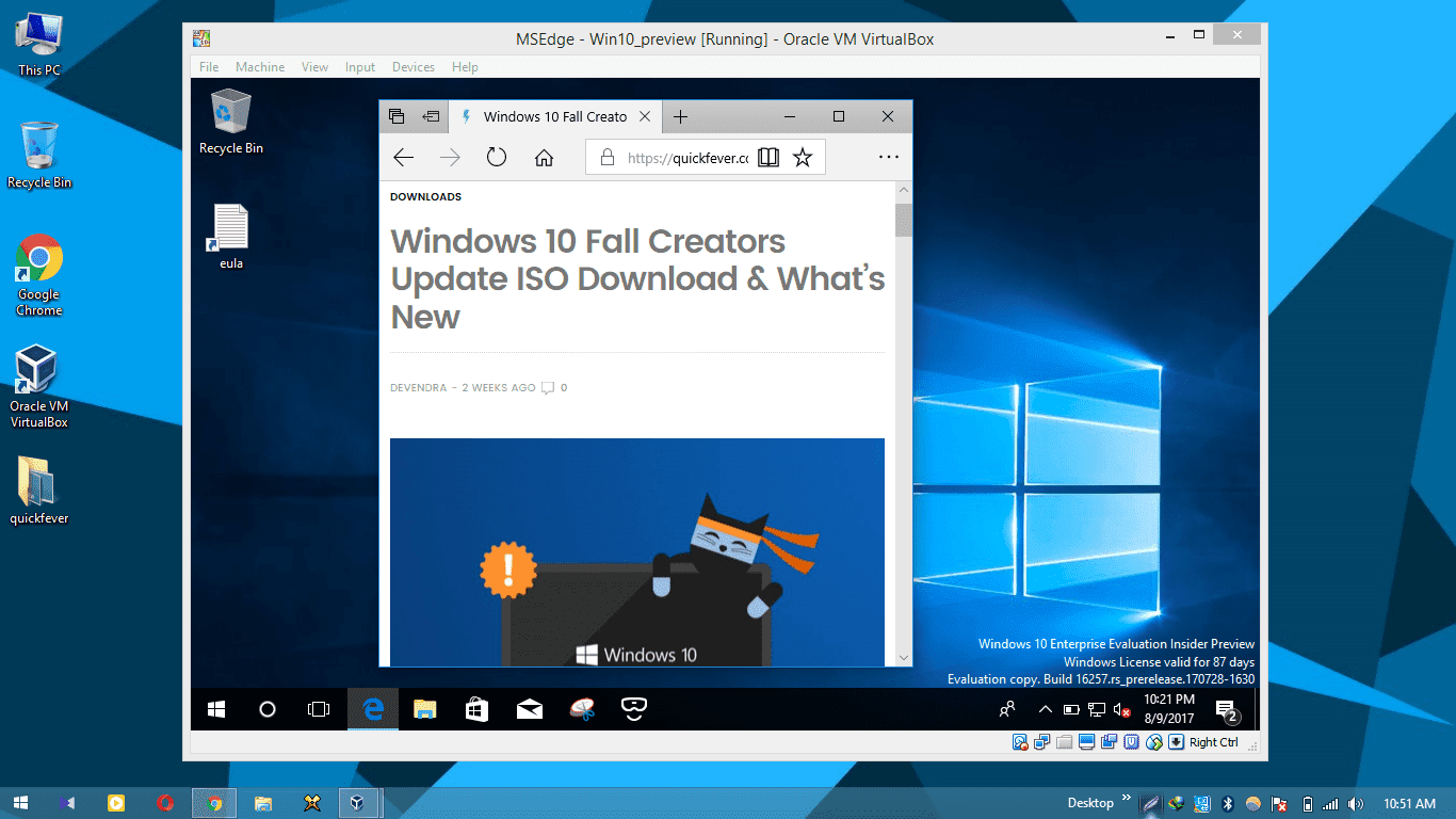 what is the best virtual machine software for windows 10