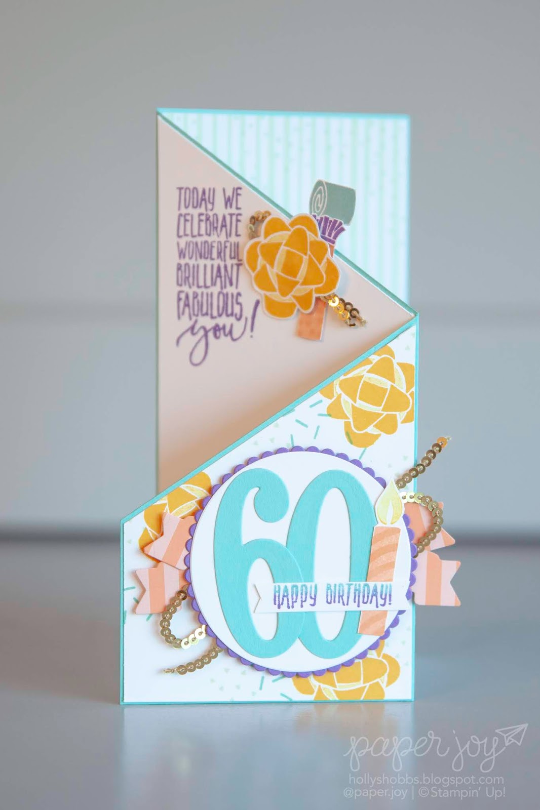 paper joy a special 60th z fold birthday caseing jennifer frost z fold card template