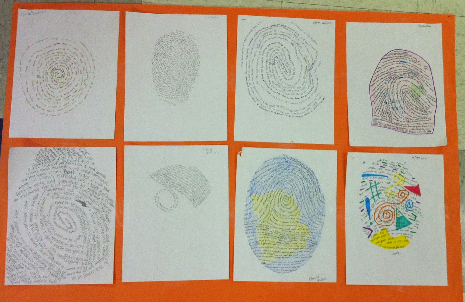 We Teach High School: Fingerprint Activity