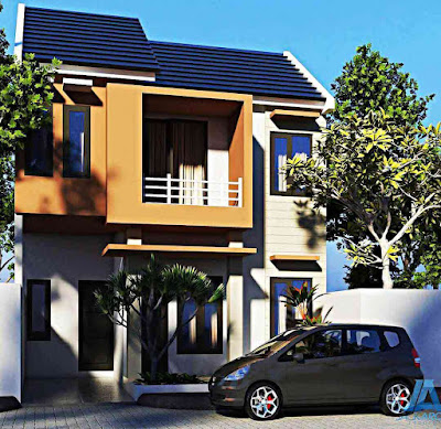 Desain rumah minimalis sederhana 2 lantai