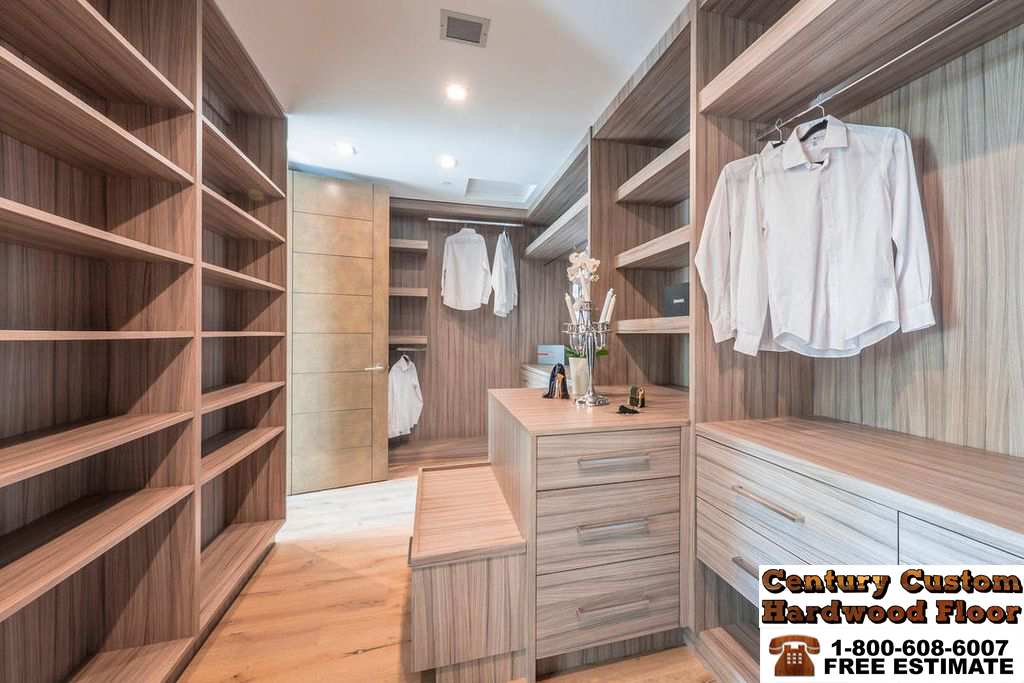 WalkinCloset Ideas by Century Custom Hardwood Floor!! Call 1800608