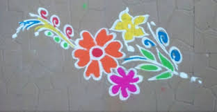 Simple Rangoli Flower Designs Simple Rangoli Flower Designs