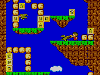 Cena do jogo Alex Kidd da Sega - Master System II