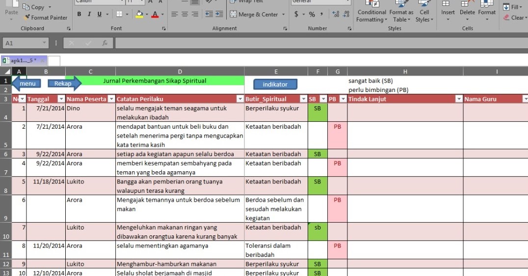 Aplikasi Penilaian Dan Raport Kurikulum 2013 SD Revisi