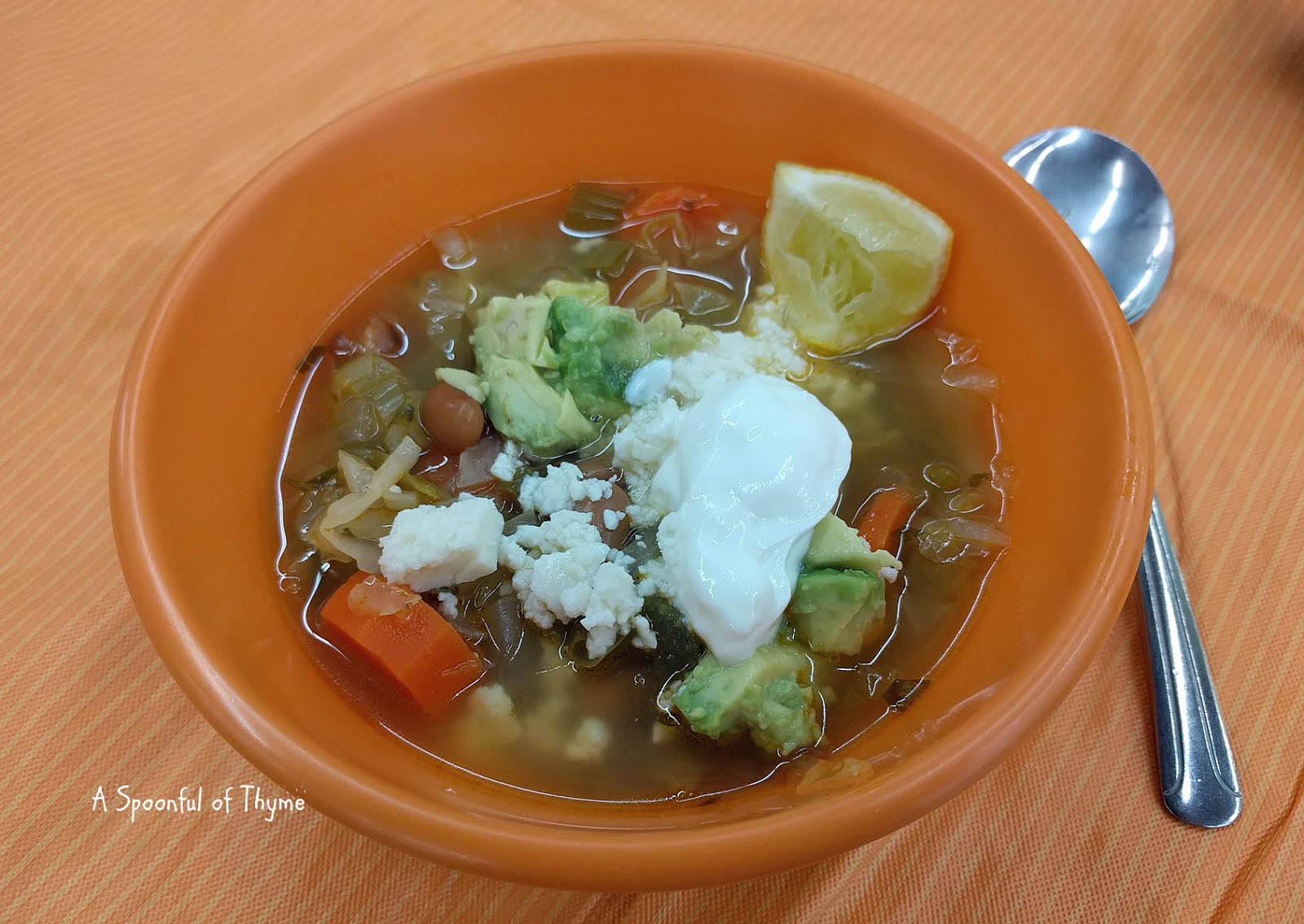 Mexican Cabbage Soup, Olé! A Healthy Choice soupswappers