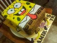 3D Spongebob With Choc Indulgence Cream Cheese Cake