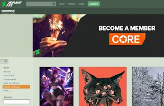 Situs Penyedia Gambar Gratis Bebas Hak Cipta (No Copyright) deviantart