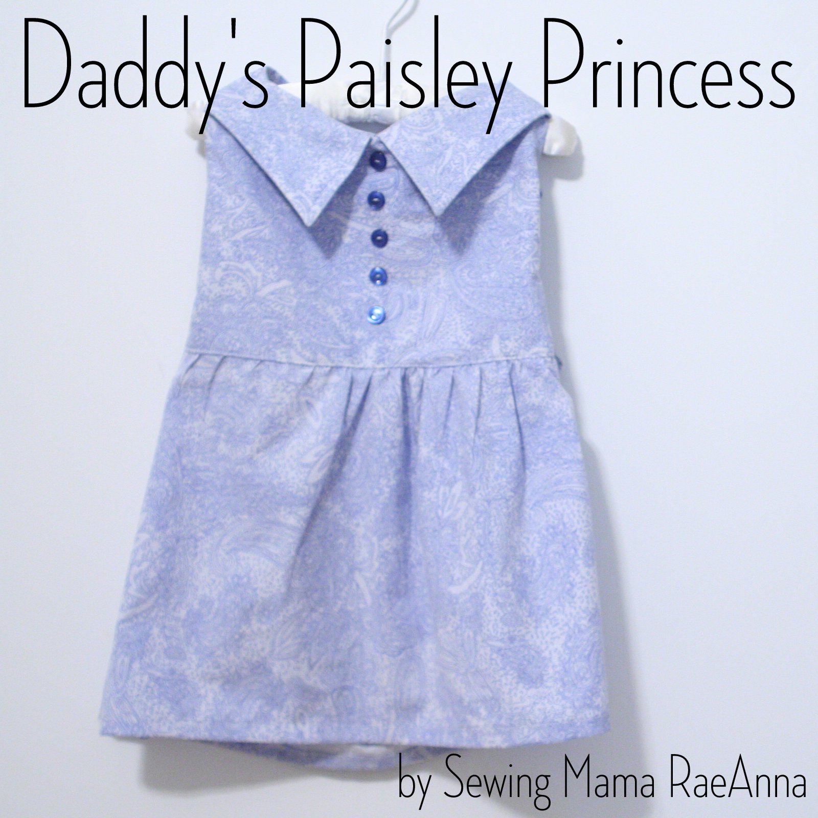 Sewing Mama RaeAnna Reposting Men's Shirt to Dress Tutorial