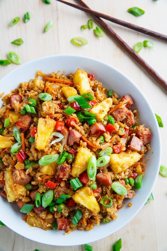 Ham and Pineapple Fried Cauliflower Rice Ham and Pineapple Fried Cauliflower Rice