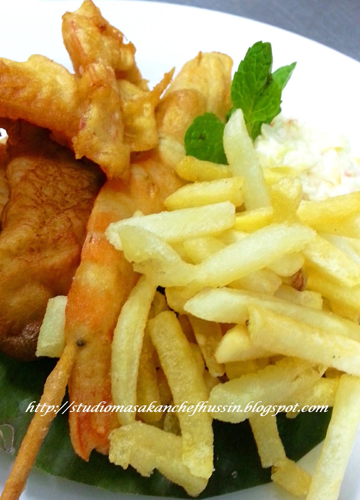 Studio Masakan Chef Hussin: Fish N Chips versi Chef Hussin