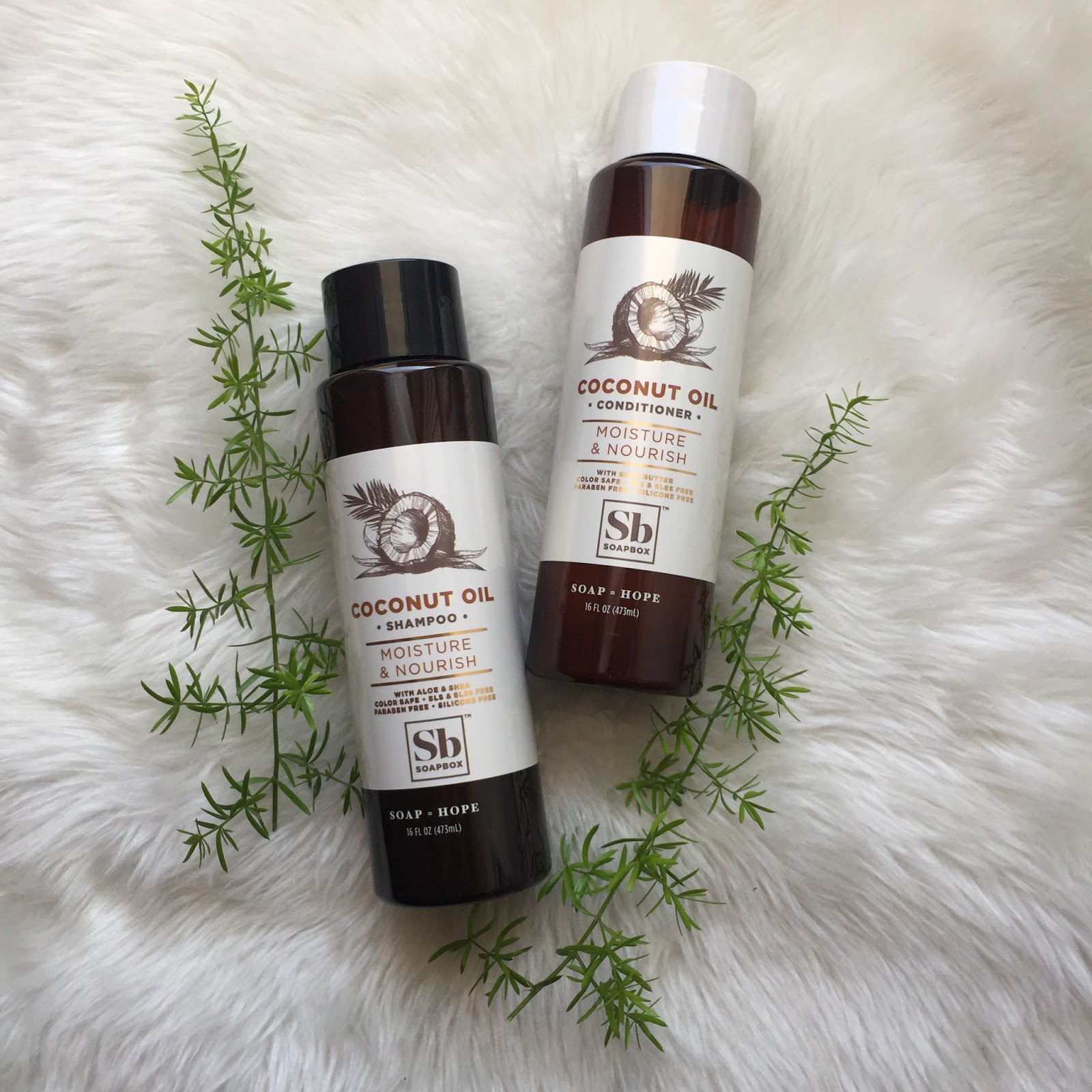 Product Feature Soapbox Soaps Coconut Oil Shampoo and Conditioner