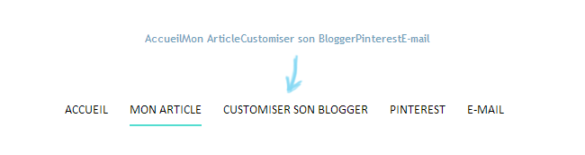 Tuto Blog : Exemple code CSS menu blogger . Lady Bird Red || http://ladybirdr.blogspot.fr/