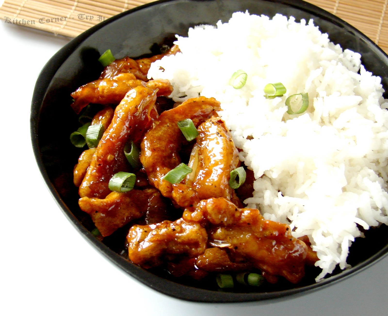 Kitchen CornerTry It Honey Bourbon Chicken