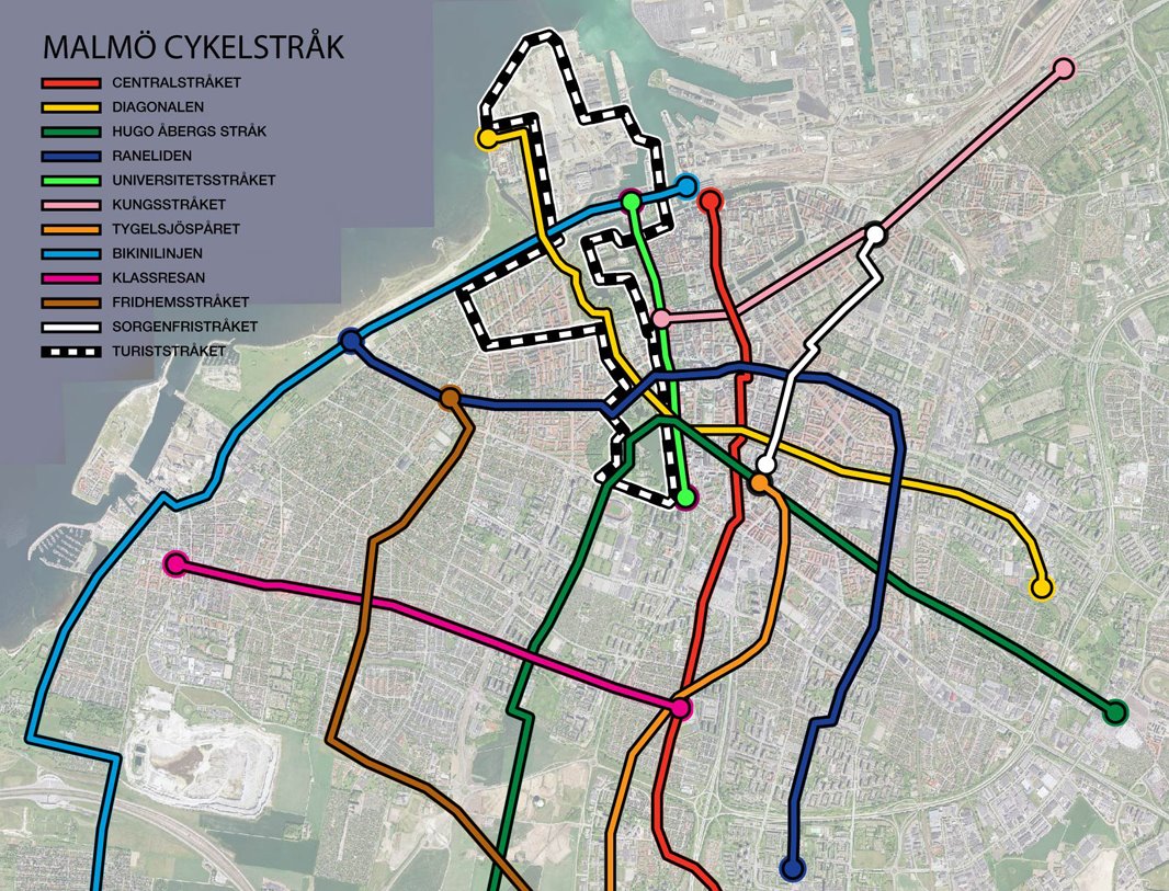 Malmö - Lund på cykel: 2011