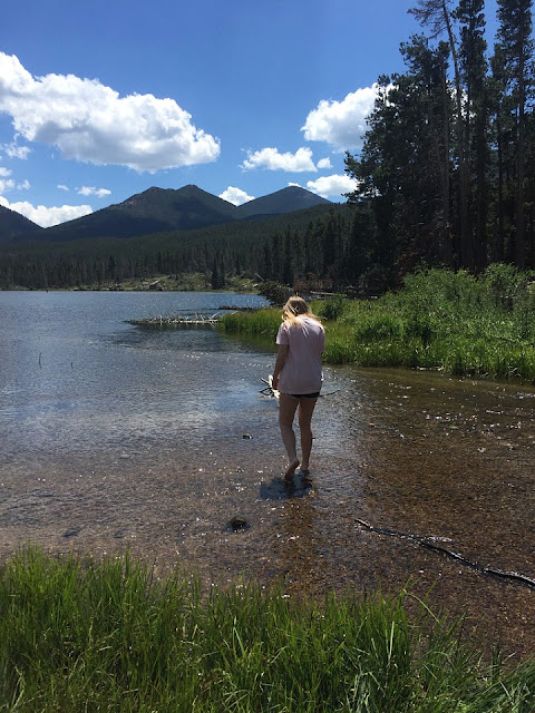 Xander in Sprague Lake Rocky Mountain National Park, Colorado