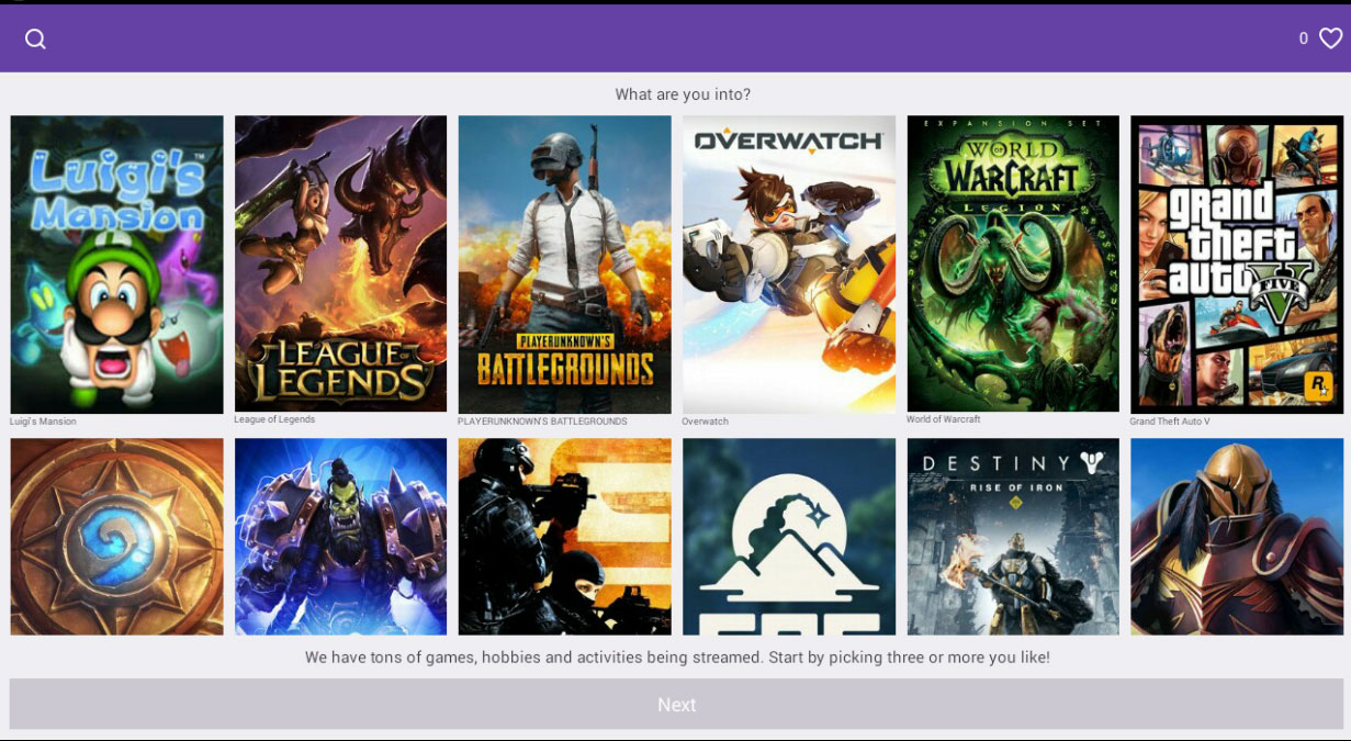 twitch app not showing games twitch app not showing games