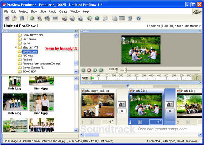 Photodex ProShow Producer tạo hiệu ứng trình diễn ảnh, photo Album trinh dien anh 1