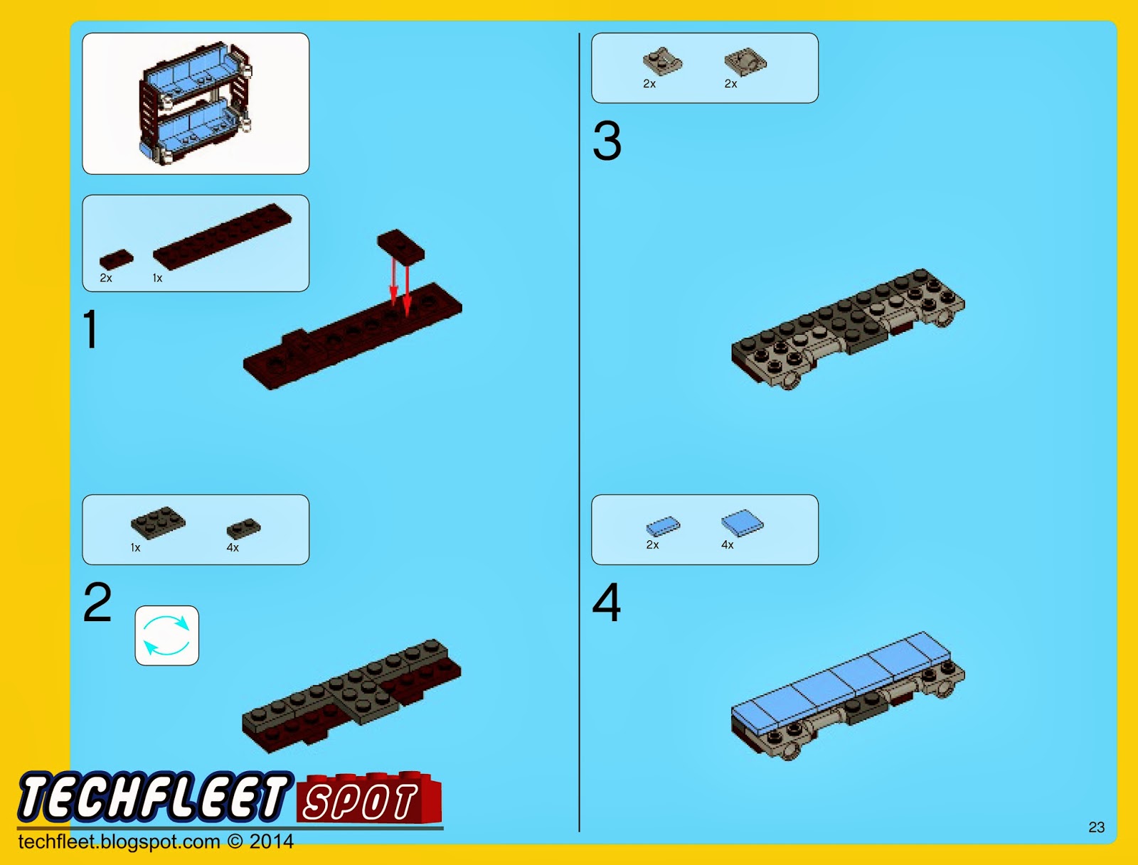 techfleet spot Lego Emmet's Double Decker Couch Instructions (70810)