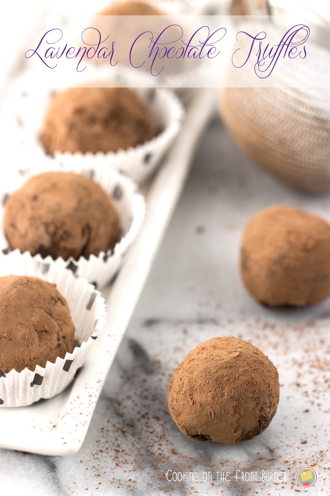 Lavender Dark Chocolate Truffles Lavender Dark Chocolate Truffles