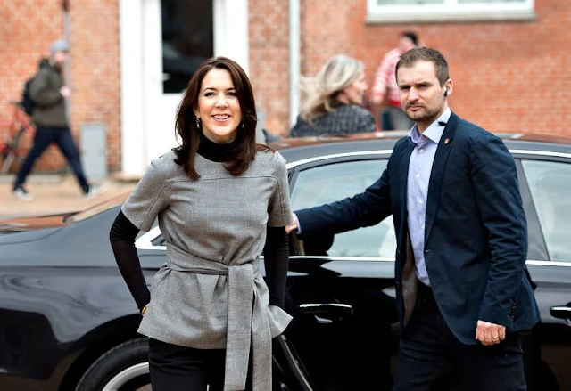 Crown Princess Mary of Denmark visited Odense Mothers' shelter together with members of Mary Foundation
