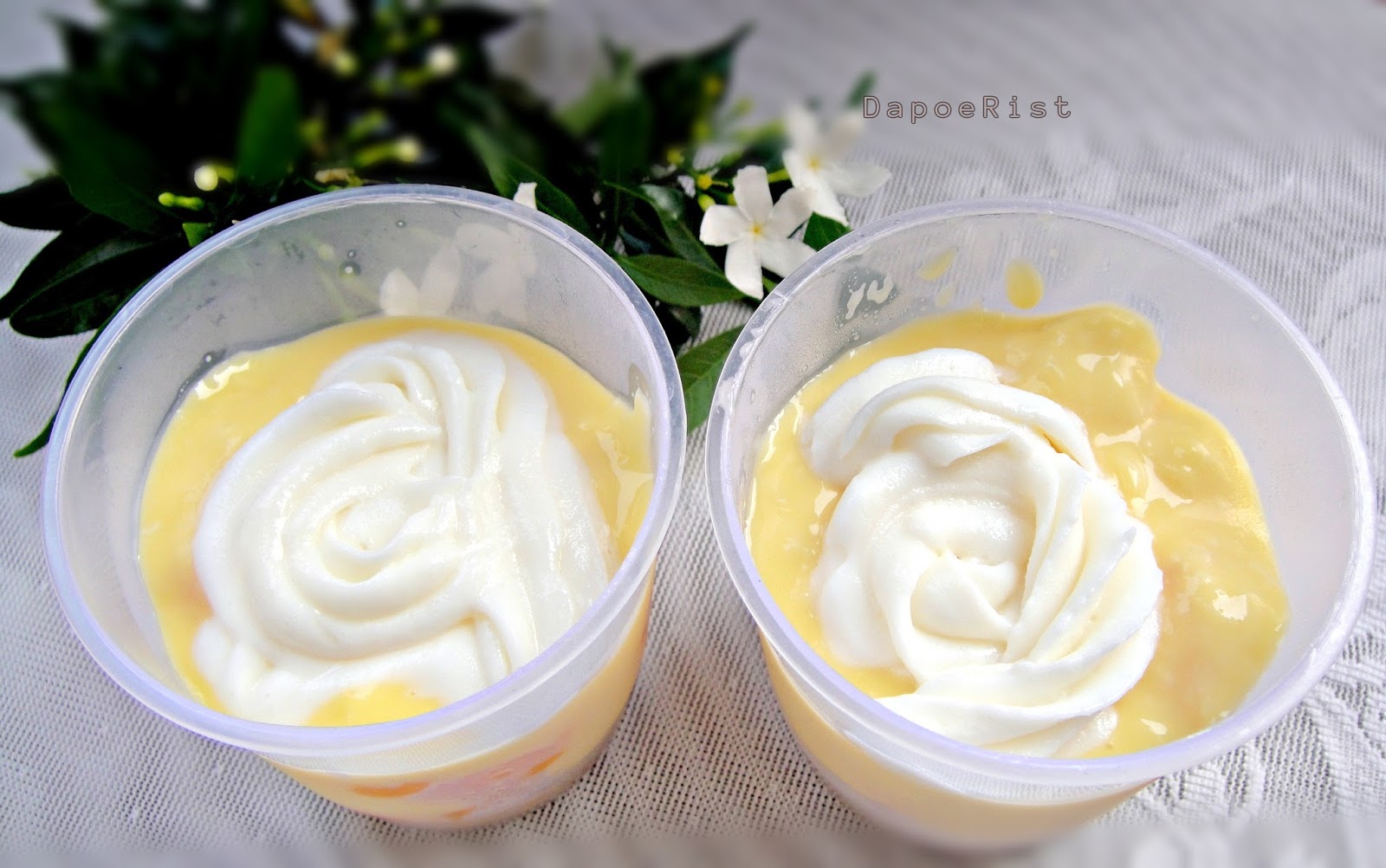 Banana Pudding and Orange Pudding In a Cup.